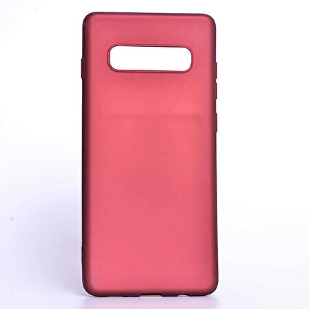 Samsung Galaxy S10 Plus Uyumlu Kılıf Premier Silikon Kapak Mürdüm