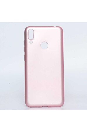 Huawei Y7 Prime 2019 Uyumlu Kılıf Premier Silikon Kapak Rose Gold
