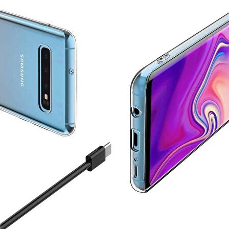 Samsung Galaxy S10 Plus Uyumlu Kılıf Süper Silikon Kapak