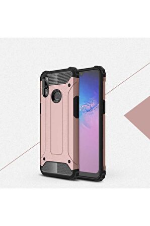 Samsung Galaxy A10S Uyumlu Kılıf Crash Silikon Kapak Rose Gold