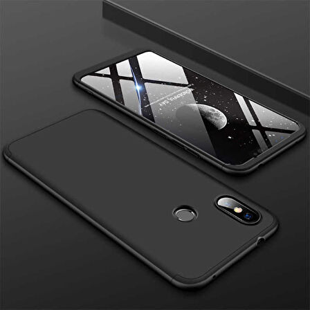 Xiaomi Redmi Note 7 Uyumlu Kılıf Ays Kapak Siyah