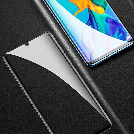 Huawei P30 Uyumlu Kenarları Kırılmaya Dayanıklı Cam Ekran Koruyucu