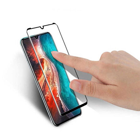 Huawei P30 Uyumlu Kenarları Kırılmaya Dayanıklı Cam Ekran Koruyucu