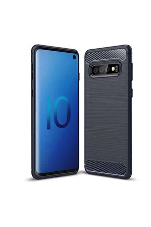 Samsung Galaxy S10 Uyumlu Kılıf Room Silikon Kapak Lacivert