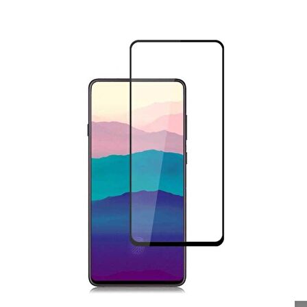 Samsung Galaxy A80 Uyumlu Kenarları Kırılmaya Dayanıklı Cam Ekran Koruyucu
