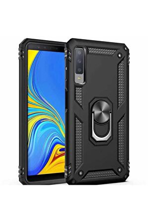 Samsung Galaxy A7 2018 Uyumlu Kılıf Vega Kapak Siyah