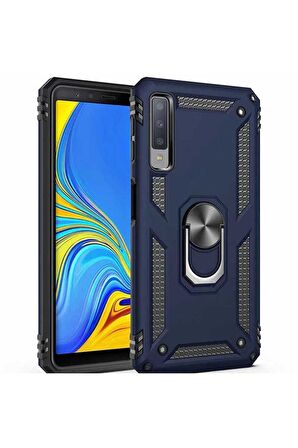 Samsung Galaxy A7 2018 Uyumlu Kılıf Vega Kapak Mavi