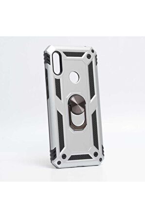 Huawei Honor 8A Uyumlu Kılıf Vega Kapak Gri