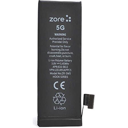Apple iPhone 5G Uyumlu Hook Serisi Batarya