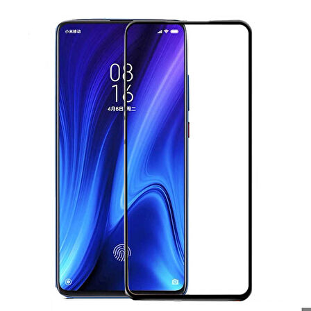 Xiaomi Mi 9T Uyumlu Kenarları Kırılmaya Dayanıklı Cam Ekran Koruyucu