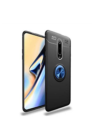 Xiaomi Mi 9T Uyumlu Kılıf Ravel Silikon Kapak Siyah-Mavi