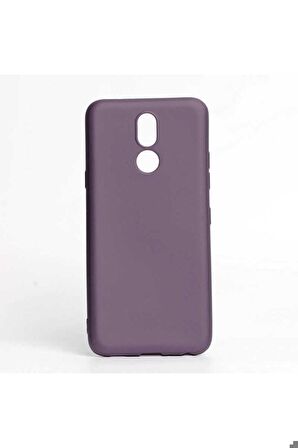 LG K40 Uyumlu Kılıf Premier Silikon Kapak Mürdüm
