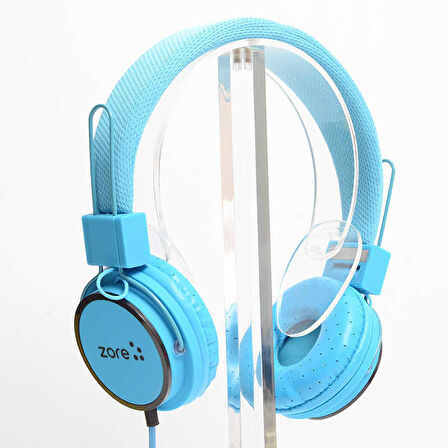 Y-6338 MP3 3.5mm Kulaklık Mavi Açık