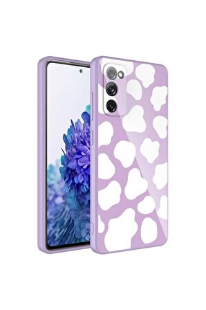 Samsung Galaxy S20 FE Uyumlu Kılıf Kamera Korumalı Desenli Sert Silikon Epoksi Kapak NO6