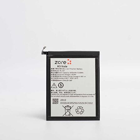 Lenovo K5 Note Uyumlu Tam Orjinal Batarya