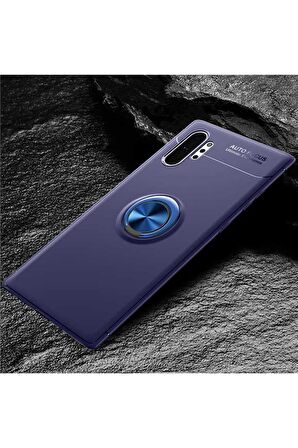 Samsung Galaxy Note 10 Plus Uyumlu Kılıf Ravel Silikon Kapak Mavi