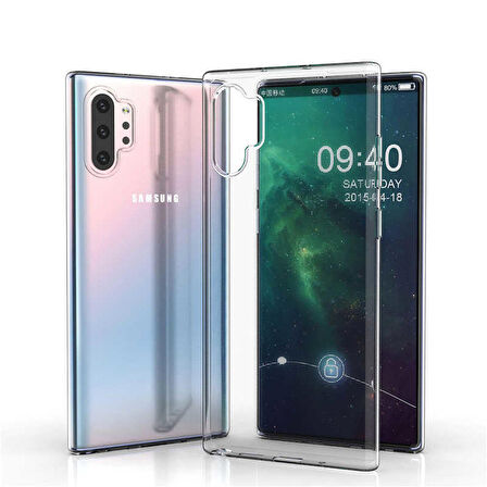 Samsung Galaxy Note 10 Plus Uyumlu Kılıf Süper Silikon Kapak