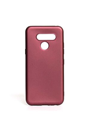 LG Q60 Uyumlu Kılıf Premier Silikon Kapak Mürdüm