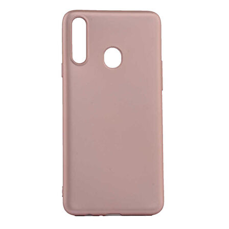 Samsung Galaxy A20S Uyumlu Kılıf Premier Silikon Kapak Rose Gold