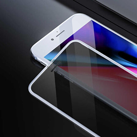 Apple iPhone 6 Uyumlu Anti-Dust Privacy Temperli Ekran Koruyucu Beyaz