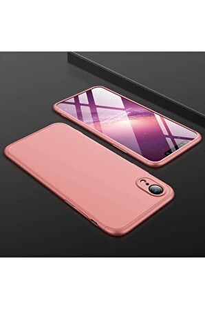 Apple iPhone XR Uyumlu Kılıf Ays Kapak Rose Gold