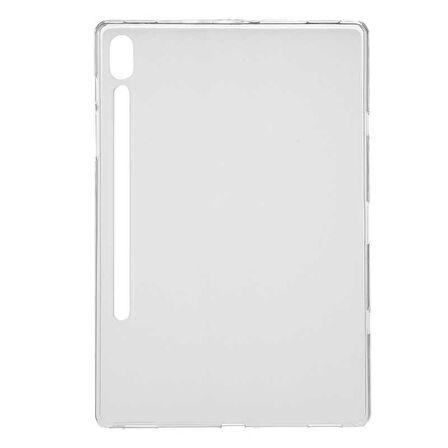 Samsung Galaxy Tab S6 T860 Uyumlu Tablet Kılıfı Şeffaf Süper Silikon Kapak Renksiz