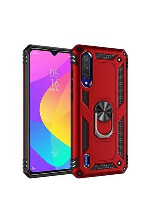 Xiaomi Mi A3 Uyumlu Kılıf Vega Kapak Kırmızı