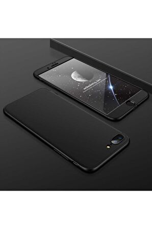 Apple iPhone 8 Plus Uyumlu Kılıf Ays Kapak Siyah