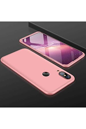 Huawei Y7 Prime 2019 Uyumlu Kılıf Ays Kapak Rose Gold
