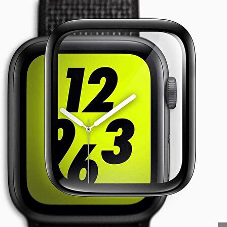 Apple Watch 38 Mm Uyumlu 3D Full Yapışkanlı Cam Ekran Koruyucu