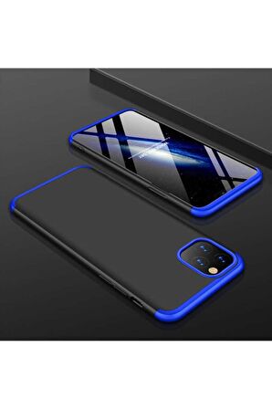 Apple iPhone 11 Pro Uyumlu Kılıf Ays Kapak Siyah-Mavi