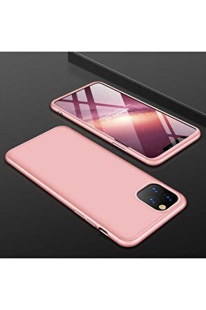 Apple iPhone 11 Pro Max Uyumlu Kılıf Ays Kapak Rose Gold