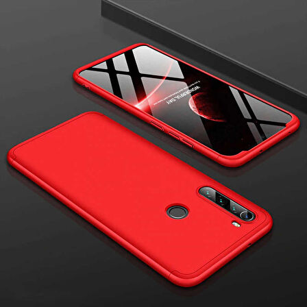 Xiaomi Redmi Note 8 Uyumlu Kılıf Ays Kapak Kırmızı