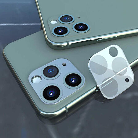 Apple iPhone 11 Pro Max Uyumlu 3D Full Kamera Koruyucu