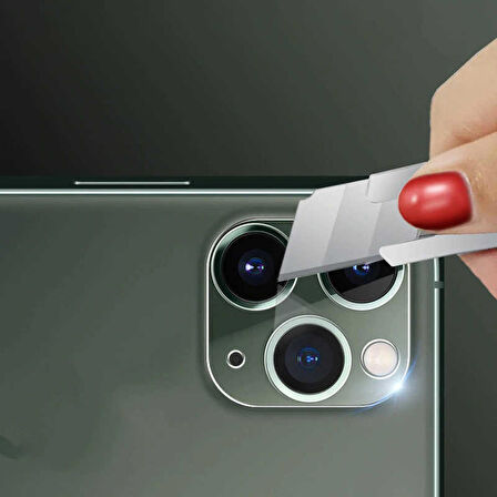 Apple iPhone 11 Pro Max Uyumlu 3D Full Kamera Koruyucu