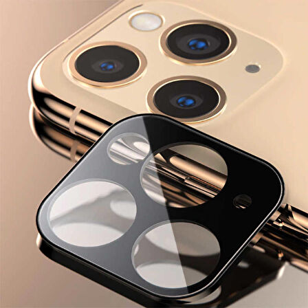 Apple iPhone 11 Pro Uyumlu CP-02 Metal Kamera Koruyucu