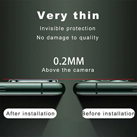 Apple iPhone 11 Pro Uyumlu CP-02 Metal Kamera Koruyucu