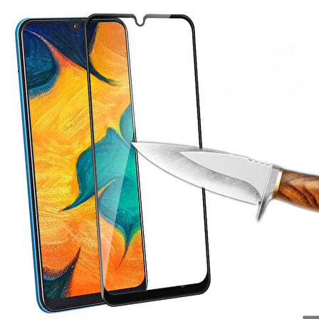 Samsung Galaxy M30S Uyumlu Kenarları Kırılmaya Dayanıklı Cam Ekran Koruyucu