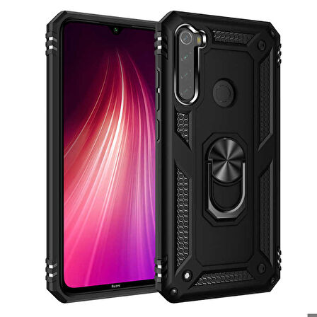 Xiaomi Redmi Note 8 Uyumlu Kılıf Vega Kapak Siyah