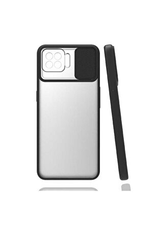 Oppo Reno 4 Lite Uyumlu Kılıf Lensi Kapak Siyah