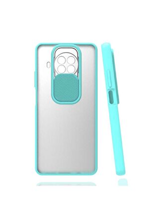 Xiaomi Mi 10T Lite 5G Uyumlu Kılıf Lensi Kapak Turkuaz