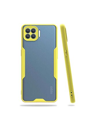 Oppo Reno 4 Lite Uyumlu Kılıf Parfe Kapak Sarı