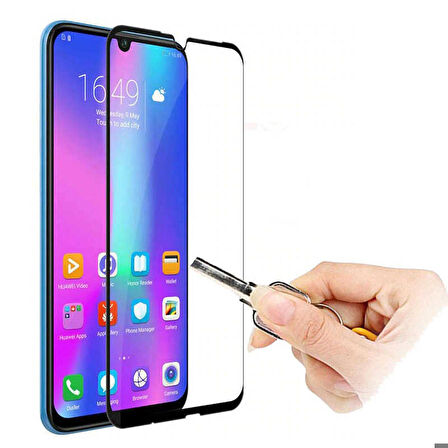 Huawei Honor 20 Lite Uyumlu Kenarları Kırılmaya Dayanıklı Cam Ekran Koruyucu