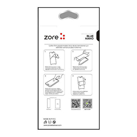 Samsung Galaxy A01 Uyumlu Blue Nano Ekran Koruyucu