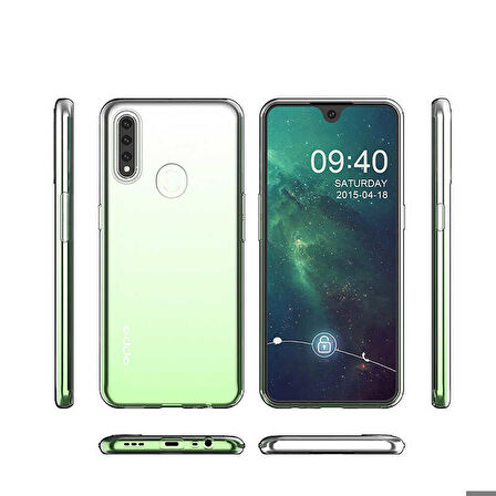 Oppo A31 Uyumlu Kılıf Süper Silikon Kapak