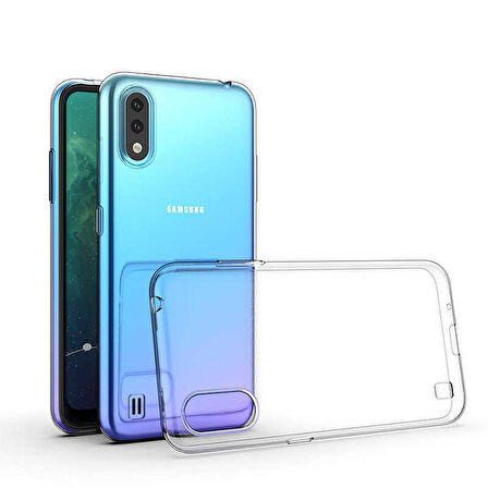 Samsung Galaxy A01 Uyumlu Kılıf Süper Silikon Kapak