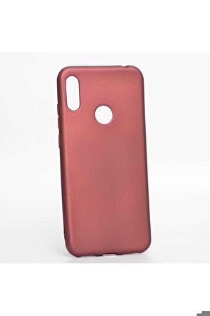 Huawei Y6S 2019 Uyumlu Kılıf Premier Silikon Kapak Mürdüm