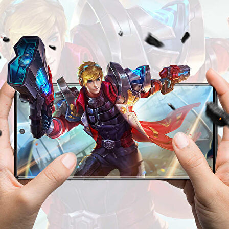 Samsung Galaxy A91 (S10 Lite) Uyumlu Kenarları Kırılmaya Dayanıklı Cam Ekran Koruyucu