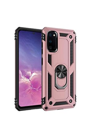 Samsung Galaxy S20 Uyumlu Kılıf Vega Kapak Rose Gold