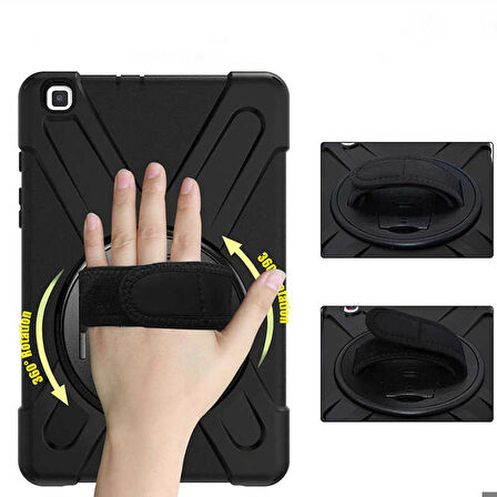 Samsung Galaxy T720 Tab S5E Uyumlu Tablet Kılıfı Sert PC Zırhlı Defender Kılıf